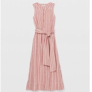 Club Monaco Sleeveless Striped Dress in Pink size 6